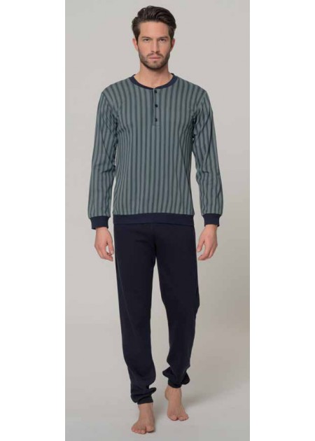 Alpina Pigiama Uomo  Interlook Serafino Con Polsini DAVIDE